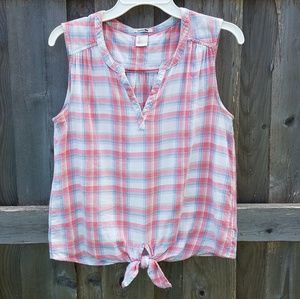 LEVI'S TIE FRONT TOP